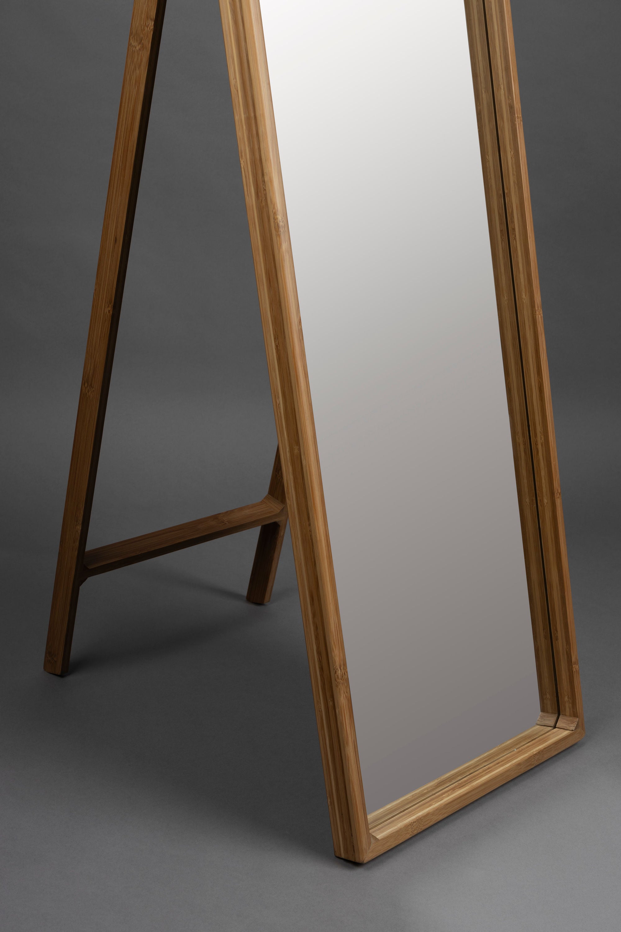 Dutchbone Caroun Natural Bamboo Standing Mirror